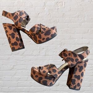 Circus by Sam Edelman cheetah print platform heels